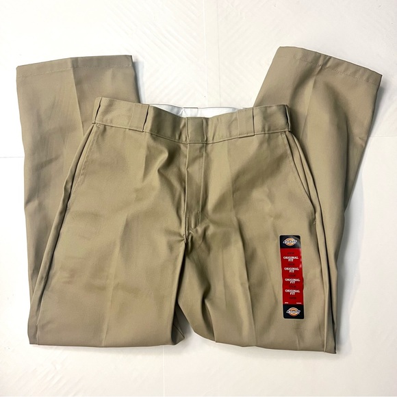 Dickies Khaki Beige 874 Unisex Work Pants NWT - Picture 4 of 8